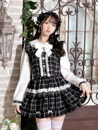 デコルテチョーカーリボンセットアップ（セットアップ｜ピンク・A柄