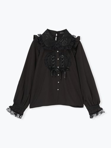 ゴシックドレッシーデコルテクロスセットアップ（セットアップ｜青・A