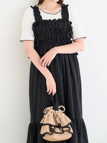 レース襟フレアスリーブチェック柄シャツワンピース（大きいサイズ