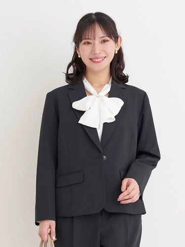 接触冷感】【360°ストレッチ】ポンチョジャケット（大きいサイズ