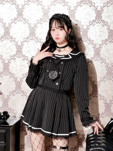 デコルテチョーカーリボンセットアップ（セットアップ｜ピンク・A柄