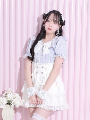 STUDIO BOHEME PARIS アイス柄 セットアップ sweet cat シアーチェック セットアップ（セットアップ｜ピンク