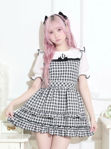 チェーンネクタイ付きユニセックスニットベスト（チュニック｜オフ