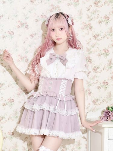 sweet cat シアーチェック セットアップ（セットアップ｜ピンク