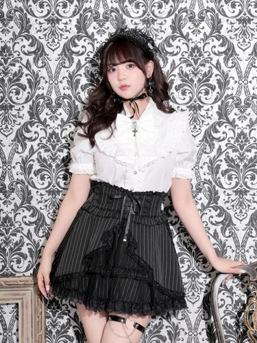 近年美品✨sov. プリーツ ボウタイブラウス シフォン素材 フリル袖 38 