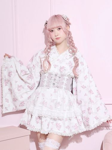 スイートバニーチュールフレア浴衣ドレス（その他ワンピース｜ピンク