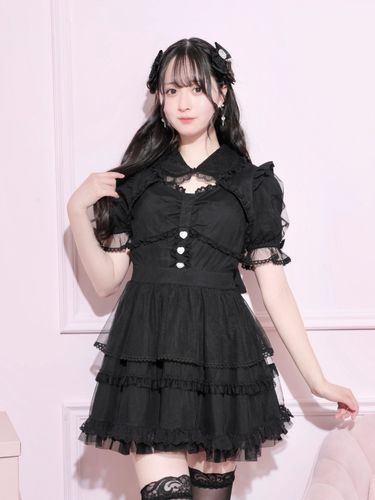 チェーンネクタイ付きユニセックスニットベスト（チュニック｜オフ