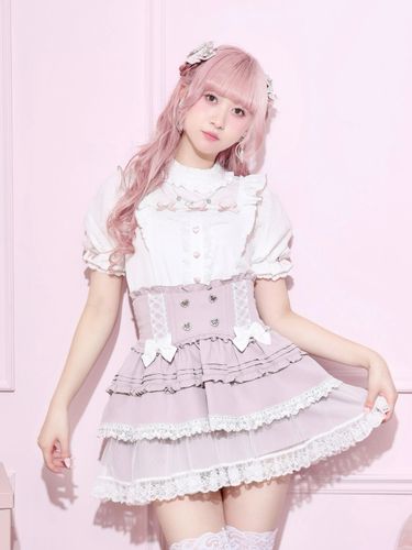 プリンセスフレアローズブーケセットアップ（セットアップ｜ピンク