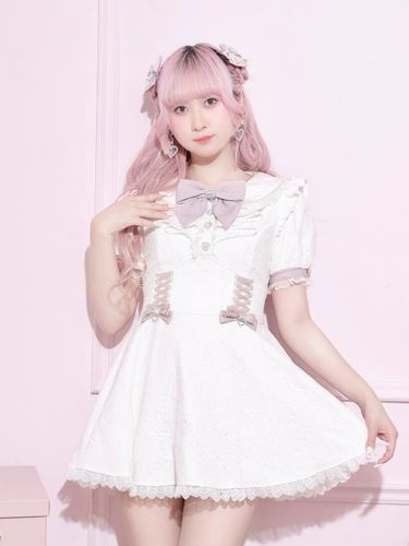 チェーンネクタイ付きユニセックスニットベスト（チュニック｜オフ