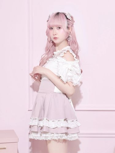 シアーチェックハートバックルセーラーカットソー（カットソー・T 