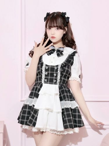 シフォンチュールフレアワンピース（ミニワンピース｜ピンク・サックス