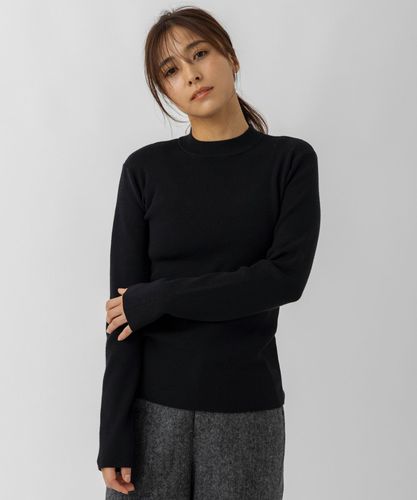 LUXEAKMPLUS(リュクスエイケイエムプラス)ゴルフ 総柄ロゴモックネック