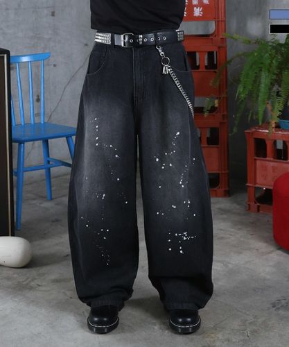 ILL'S（イルズ）バレルレッグ ウォッシュ デニムパンツ | SHIFFON公式