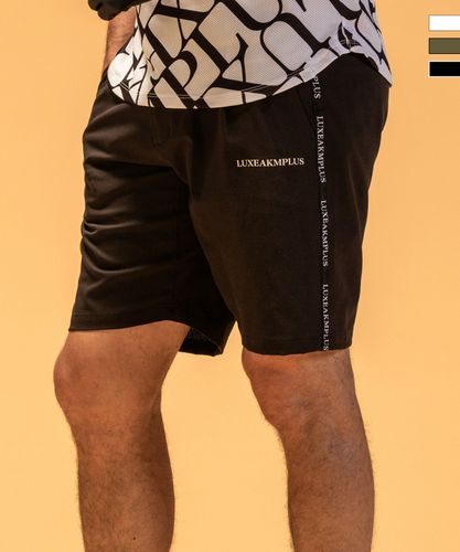 LUXEAKMPLUS(リュクスエイケイエムプラス)ゴルフ 総柄ロゴハーフパンツ