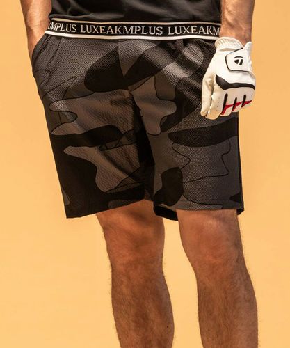 LUXEAKMPLUS / ゴルフ サイドロゴ スーパーストレッチ ショーツ M LUXEAKMPLUS(リュクスエイケイエムプラス)ゴルフ サイドロゴ