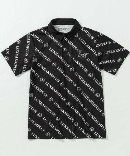LUXEAKMPLUS(リュクスエイケイエムプラス)ゴルフ 総柄ロゴ半袖