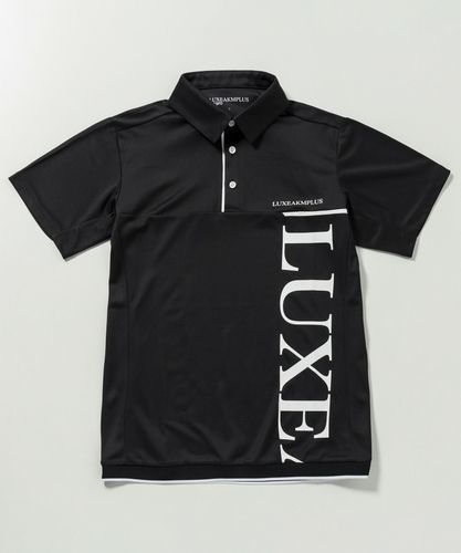 LUXEAKMPLUS(リュクスエイケイエムプラス)ゴルフ 総柄半袖モックネック