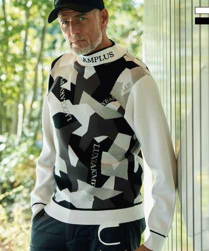 【新品】LUXEAKMPLUS 中綿袖ニットジャケット　白　M 楽天市場】LUXEAKMPLUS リュクスエイケイエムプラス ゴルフ センター