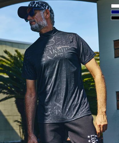 LUXEAKMPLUS(リュクスエイケイエムプラス)ゴルフ ロゴパターン半袖