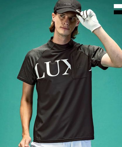 LUXEAKMPLUS(リュクスエイケイエムプラス)ゴルフ ロゴデザイン半袖