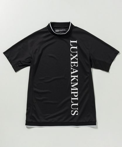 LUXEAKMPLUS(リュクスエイケイエムプラス)ゴルフ 光沢ロゴモックネック