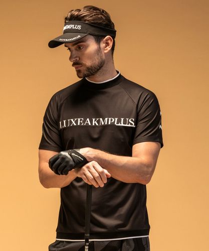 LUXEAKMPLUS(リュクスエイケイエムプラス)ゴルフ ロゴデザイン半袖