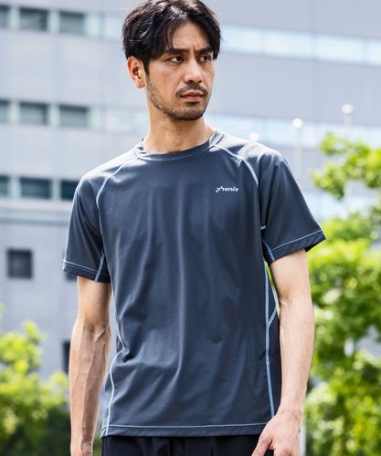 phenix outdoor(フェニックスアウトドア)CREW NECK SHORT SLEEVE T-SHIRTS クルーネック半袖Tシャツ(速乾/ストレッチ/日焼け防止/快適/抗菌/防臭)