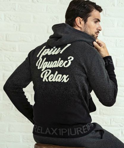 1PIU1UGUALE3 RELAX ウノピゥウノウグァーレトレ リラックス バックロゴグラデーションニットパーカー カジュアル セーター ラグジュアリー ブランド 1PIU1UGUALE3 RELAX(ウノピゥウノウグァーレトレ リラックス)バック