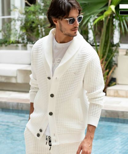 【未使用品】1PIU1UGUALE3 ゆるふわ フード付きカーディガン サイズ5 usk-