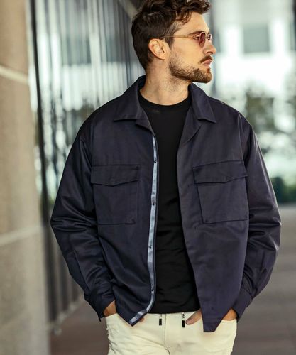 LUXEAKMPLUS ブラック ジャケット　XL LEON 2024年1月号掲載 LUXEAKMPLUS | SHIFFON公式通販サイト