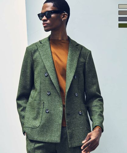 専用 極美品 24AW ウノピゥウノウグァーレトレ レザーラインポンチジャケット 専用 極美品 24AW ウノピゥウノウグァーレトレ レザーラインポンチ