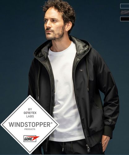 phenix フルジップジャケット ブラック/レッド MENS】2-Line Color Zipper Jacket ツーラインカラージッパー