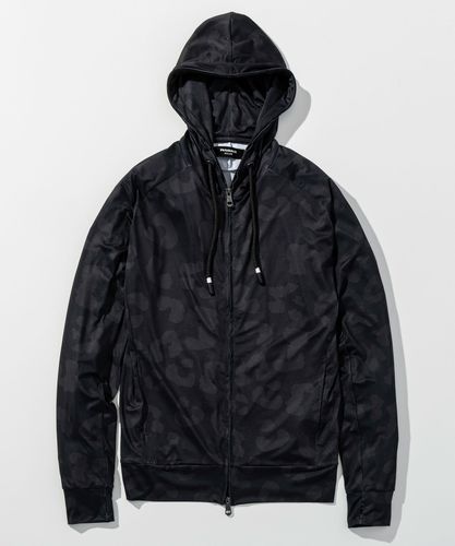 ウノピゥウノウグァーレトレ リラックス 1ロゴワッフルジップパーカー 2XL 秋 ウノ ピゥ ウノ ウグァーレ トレ リラックス 1PIU1UGUALE3 RELAX