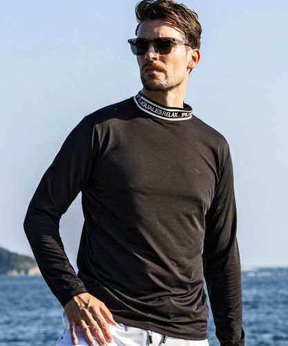 1piu1uguale3 モックネック 1PIU1UGUALE3 RELAX ウノピゥウノウグァーレトレ カモ柄モックネックT