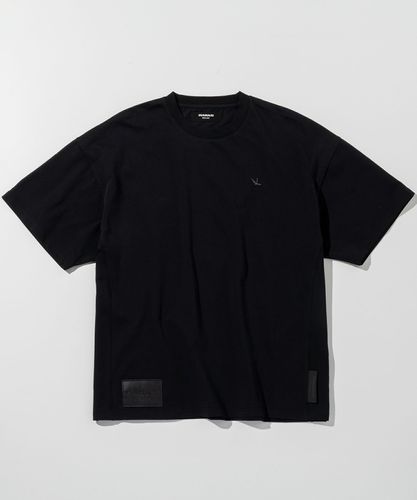 1PIU1UGUALE3 ブラック Tシャツ 新品 XL 新品1piu1uguale3 Relax半袖Tシャツ黒バックロゴXL