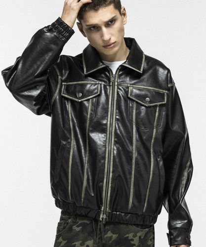 C DIEM(カルペディエム)レザーネオリベットジャケット2 | SHIFFON公式