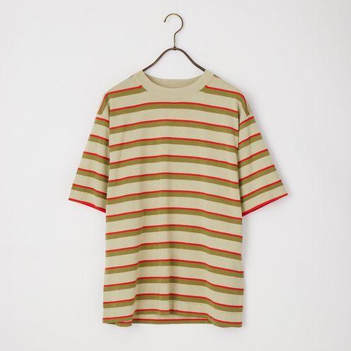 DANTON [ダントン] ストライプ ポケットTシャツ [DT-C0198TCB