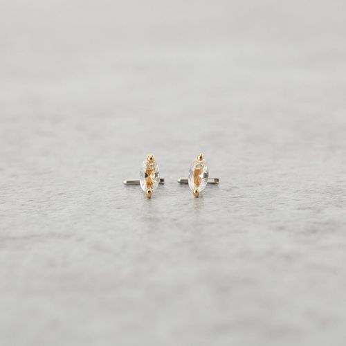 Baqless [バックレス] エンブレイス セージ シルバーピアス [HP-SG-SV