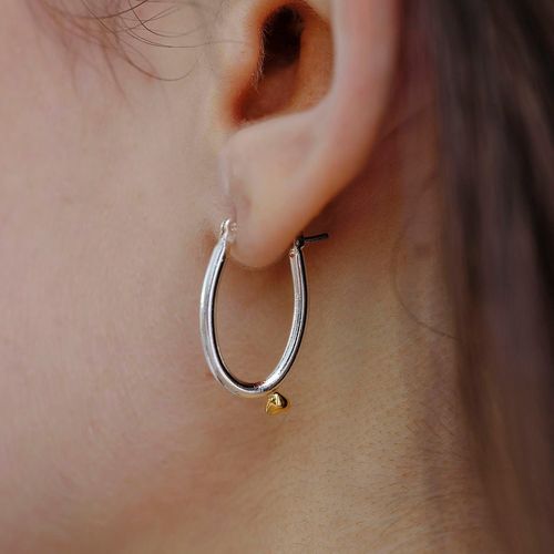 Baqless [バックレス] エンブレイス セージ シルバーピアス [HP-SG-SV