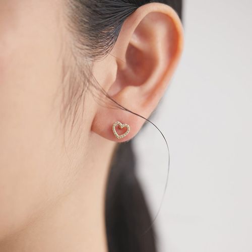 Baqless [バックレス] アミティ ブルームオニキス ゴールドピアス