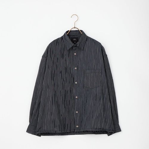 orSlow [オアスロウ] リラックスフィット ブラックシャンブレーシャツ