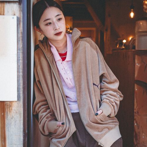 PUMA [プーマ] 別注 T7 ベロアトラックジャケット [640946-JF