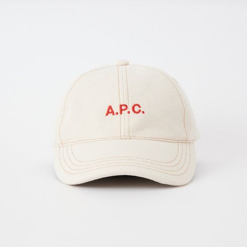 A.P.C. [アー・ペー・セー] ロゴ刺繍 デニムキャップ [CASQUETTE