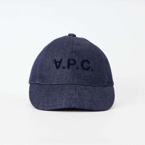 A.P.C. [アー・ペー・セー] ロゴ刺繍 デニムキャップ [CASQUETTE
