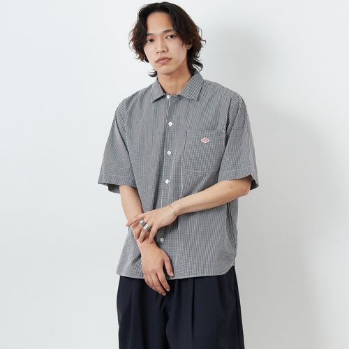人気♦︎DANTON ダントン／コットンポプリン ショートスリーブワークシャツ40 DANTON [ダントン] コットンポプリン ショートスリーブチェックワーク