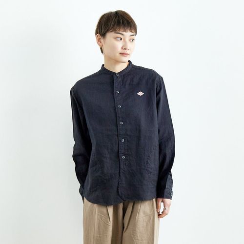✨ DANTON ダントン半袖シャツ 紺 リネン S tk27 ✨ DANTON ダントン