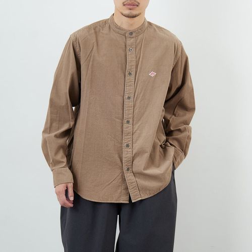 未使用に近い　ダントン　プルオーバー　半袖　ラウンドカラー　シャツ　42 DANTON [ダントン] ラウンドカラー プルオーバーシャツ [DT-B0284SOX