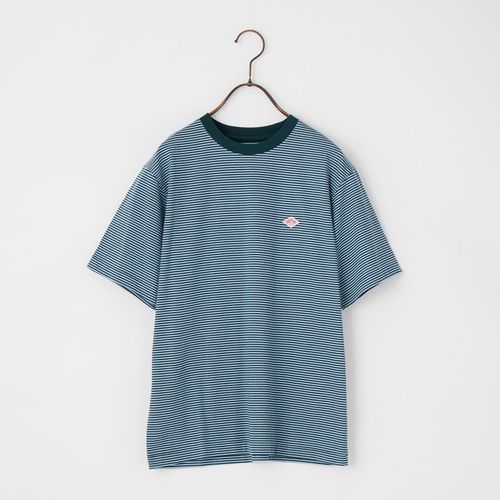 DANTON [ダントン] ストライプ ポケットTシャツ [DT-C0197TCB