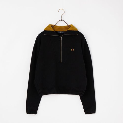 FRED PERRY [フレッドペリー] ジップスルーペプラムカーディガン