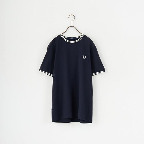 FRED PERRY [フレッドペリー] 別注 ランダムリブ ワンポイントロゴ刺繍